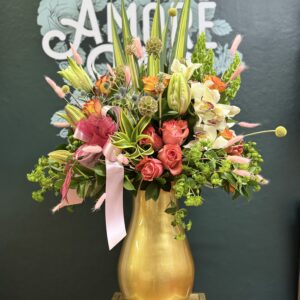 VASO DI ORCHIDEE E FIORI - FLORERO DE ORQUIDEAS Y FLORES